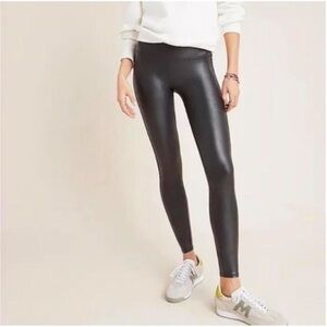 Spanx Faux Leather Leggings in Black - Size Small